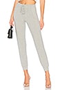 view 1 of 4 PANTALON PULL ON PANT in Heather Grey