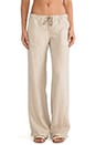 view 1 of 6 Linen Drawstring Pant in Toast
