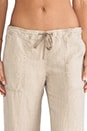 view 4 of 6 Linen Drawstring Pant in Toast