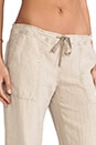 view 5 of 6 Linen Drawstring Pant in Toast