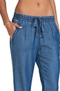 view 5 of 6 Denim Tencel Drawstring Pant in Chambray