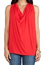 view 4 of 4 Draped Halter in Tomato