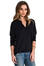 view 2 of 4 Long Sleeve Henley in Black