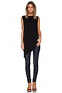 view 1 of 3 Sleeveless Asymmetrical Top in Black