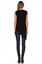 view 3 of 3 Sleeveless Asymmetrical Top in Black