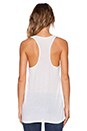 view 3 of 3 Racerback Mesh Tank in White