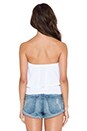 view 3 of 3 Blouson Tube Top in White