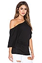 view 2 of 3 Off The Shoulder Dolman Top in Black