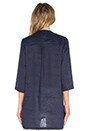 view 3 of 3 Lightweight Long Sleeve Split Neck Tunic in Nocturnal