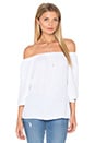 view 1 of 4 Double Gauze Off Shoulder Top in White