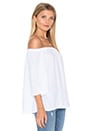 view 2 of 4 Double Gauze Off Shoulder Top in White