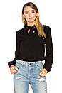 view 1 of 5 Flowy Bow Blouse in Black