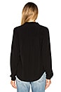view 3 of 5 Flowy Bow Blouse in Black