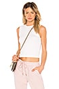 view 1 of 4 Rib Crop Tank in White