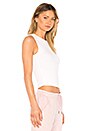 view 2 of 4 Rib Crop Tank in White