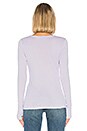 view 3 of 4 Long Sleeve Scoop Neck Tee With Thumb Holes in Pale Lilac