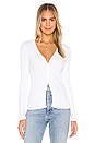 view 1 of 6 Carmen Button Front Cardigan in White