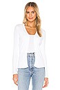 view 2 of 6 Carmen Button Front Cardigan in White
