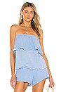 view 1 of 4 Marta Two Tier Tube Top in Sky