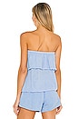 view 3 of 4 Marta Two Tier Tube Top in Sky