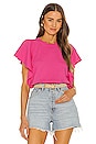 view 1 of 4 Ariana Flutter Sleeve Pullover in Magenta