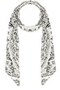 view 3 of 3 Porcelain Skinny Scarf in White