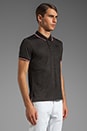 view 2 of 5 SS Jacquard Polo in Black