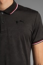 view 5 of 5 SS Jacquard Polo in Black