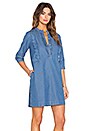 view 2 of 5 Angie Dress in Blue Chambray