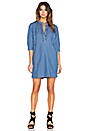 view 4 of 5 Angie Dress in Blue Chambray