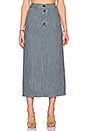 view 1 of 4 Malo Skirt in Indigo Stripe