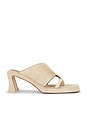 view 1 of 5 Trisha Pony Asymmetric Thong Sandal in Ecru