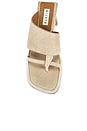 view 4 of 5 Trisha Pony Asymmetric Thong Sandal in Ecru