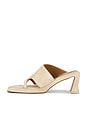 view 5 of 5 Trisha Pony Asymmetric Thong Sandal in Ecru