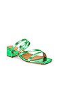 view 2 of 5 SANDALIAS EVA in Metallic Green Leather