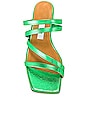 view 4 of 5 SANDALIAS EVA in Metallic Green Leather