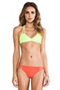 view 2 of 5 Swimwear Banyans Multi Skinny String Bikini Top in Fluro
