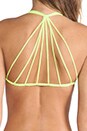 view 4 of 5 Swimwear Banyans Multi Skinny String Bikini Top in Fluro