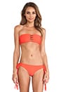 view 1 of 4 HAUT DE MAILLOT DE BAIN FORME BANDEAU MONACO in Heliconia