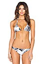 view 1 of 3 Kirra Triangle Bikini Top in Palm Leaf