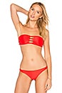 view 1 of 4 TOP BIKINI BANDEAU NUDO MONACO in Freedom Red