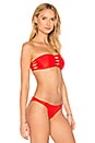 view 2 of 4 TOP BIKINI BANDEAU NUDO MONACO in Freedom Red