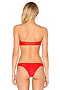 view 3 of 4 TOP BIKINI BANDEAU NUDO MONACO in Freedom Red