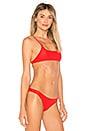 view 2 of 4 HAUT DE MAILLOT DE BAIN ALAPIO in Red Ginger
