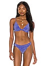 view 1 of 5 Taga Bikini Top in Cobalt