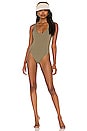 view 1 of 3 Yumi One Piece in Ribbed Khaki
