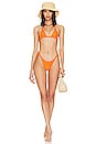 view 4 of 4 Suzu Bikini Top in Tangerine
