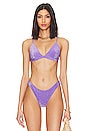 view 1 of 5 Taga Bikini Top in Lurex Violet