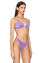 view 2 of 5 Taga Bikini Top in Lurex Violet