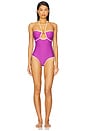 view 1 of 3 Amora One Piece in Royal & Ecru